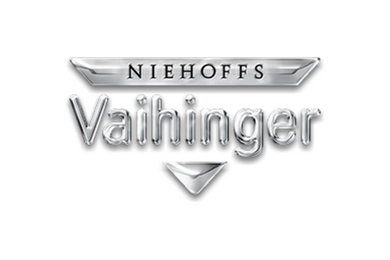 Logo: Silber Dreieck; oberer Teil: Niehoffs. in der Mitte in grau: Vaihinher